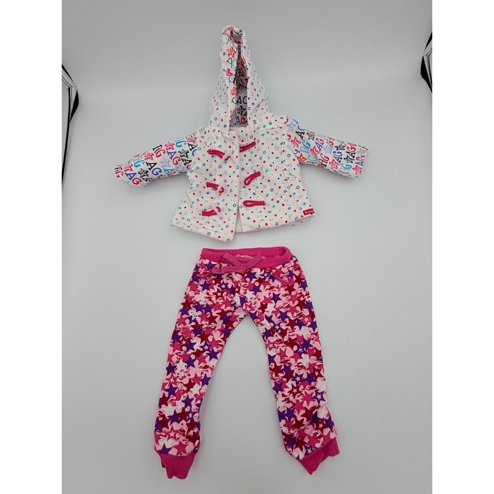 American Girl Doll Hooded Toggle Coat and Star Leggings‎ Outfit Set BKH24 2014
